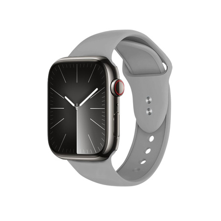 Crong Liquid - Řemínek pro Apple Watch 42/44/45/49 mm (šedý)