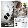 Custodia Crong Hybrid Matte Magnetic - MagSafe per iPhone 17 (bianca)