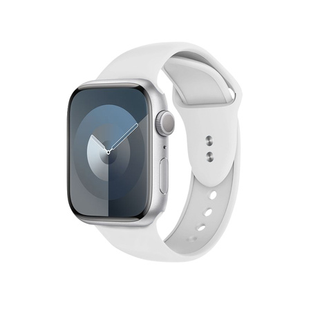 Crong Liquid - Řemínek pro Apple Watch 38/40/41 mm (bílý)