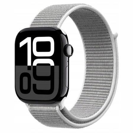 Crong Nylon - Sport Band for Apple Watch 38/40/41/42 mm (Silver Gray)