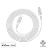 Kabel USB C Lightning Crong Armor Link Szybkie Ładowanie MFi Biały 1.5m