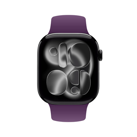 Crong Liquid - řemínek pro Apple Watch 44/45/46/49 mm (švestkový)