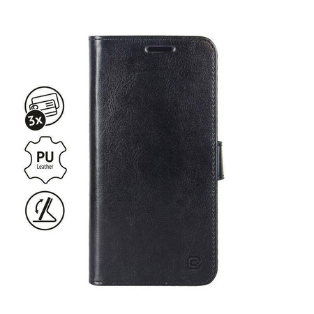 Crong Booklet Wallet - Θήκη iPhone 11 Pro Max με τσέπες + λειτουργία stand (μαύρο)