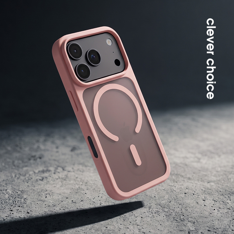 Protección de esquinas cámara y pantalla con la funda Crong Hybrid MATTE Magnetic