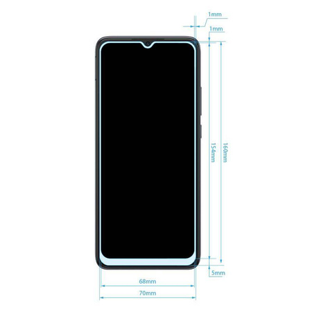 Crong 7D Nano Flexible Glass - μη εύθραυστο υβριδικό γυαλί 9H για ολόκληρη την οθόνη του Xiaomi Redmi 10C