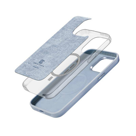 Crong Color Cover LUX Magnetic - калъф MagSafe за iPhone 15 Plus (син)