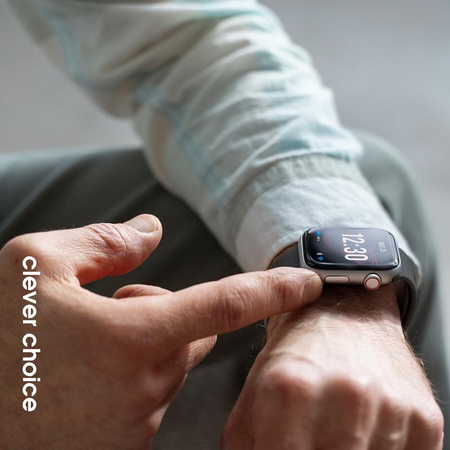 Crong Liquid - Řemínek pro Apple Watch 44/45/46/49 mm (Grafitová)
