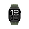 Crong Wave Band – Pleciony pasek do Apple Watch 42/44/45/49 mm (zielony)