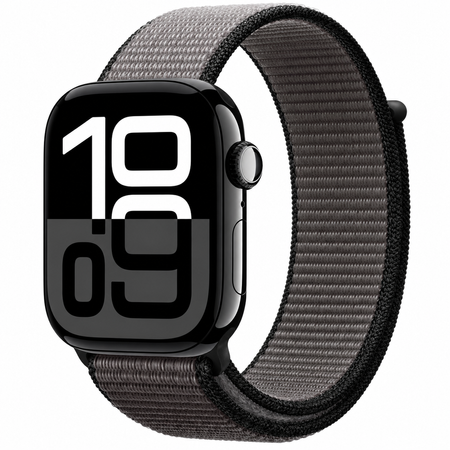 Crong Nylon - Sport Band for Apple Watch 44/45/46/49 mm (Night Grey)