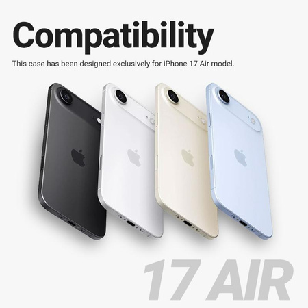 Etui Crong Hybrid Frost MAG Cover do iPhone Air MagSafe Matowe Czarne