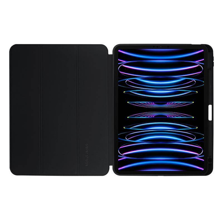 Crong PrimeFolio – Case for iPad Air 11” (2026-2024) / iPad Air 10.9” (5th-4th gen.) / iPad Pro 11" (2022-2021) (Black/Clear)