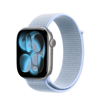 Correa deportiva Crong de nailon para Apple Watch de 38/40/41/42 mm (azul frío)