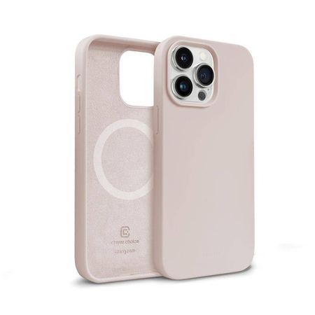 Crong Color Cover Magnetic - Funda MagSafe para iPhone 14 Pro (rosa arena)
