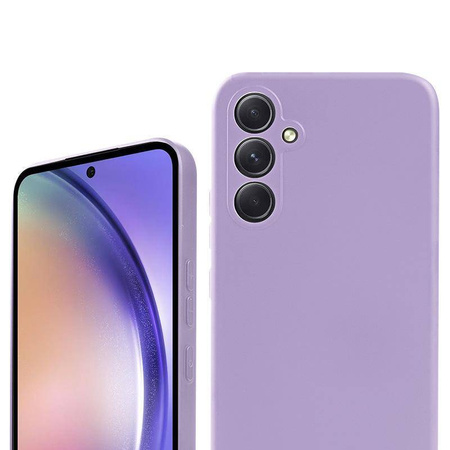 Crong Color Cover - Silikonové pouzdro pro Samsung Galaxy A54 5G (fialové)