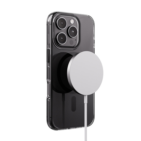 Crong Clear MAG Pro - Etui iPhone 16 Pro MagSafe (czarny)