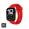 Pasek Crong Liquid do Apple Watch 49/46/45/44 mm Czerwony Silikonowy