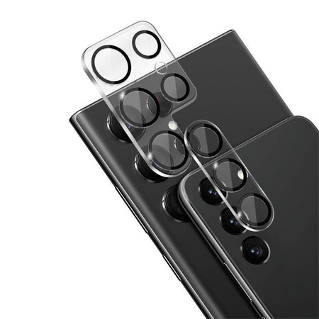 Szkło Crong Lens Shield na Aparat do Galaxy S23 Plus Hartowane na Obiektyw
