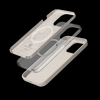 Crong Color Cover Magnetic - Silikonhülle mit MagSafe für iPhone 14 Pro (steinbeige)