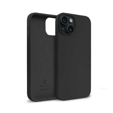 Crong Color Cover - iPhone 15 Hülle (Schwarz)