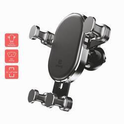 Uchwyt Samochodowy do Telefonu na Kratkę Nawiewu Crong Gravity Auto-Lock Car Holder Czarny