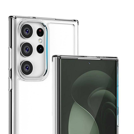Etui Crong Crystal Shield Cover do Samsung Galaxy S23 Ultra Przezroczyste
