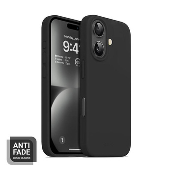 Crong Color Cover - Silikon Case für iPhone 16 Pro (schwarz)