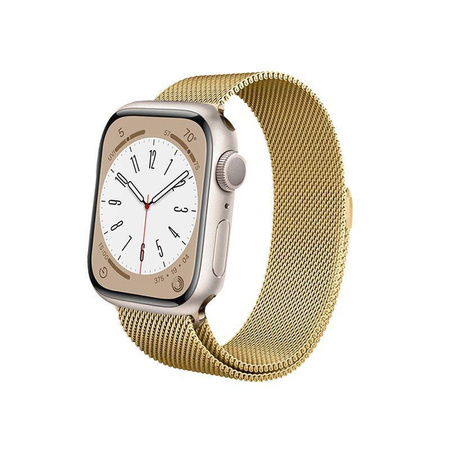 Crong Milano Steel - Ανοξείδωτο λουράκι για Apple Watch 42/44/45/49 mm (χρυσό)