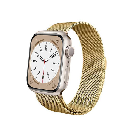 Crong Milano Steel - Βραχιόλι Milano για Apple Watch 40/41/42 mm (χρυσό)