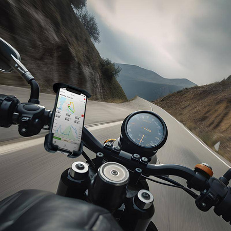 Uchwyt Rowerowy Motocyklowy na Telefon Hulajnogę Crong Enduro Mocny 360