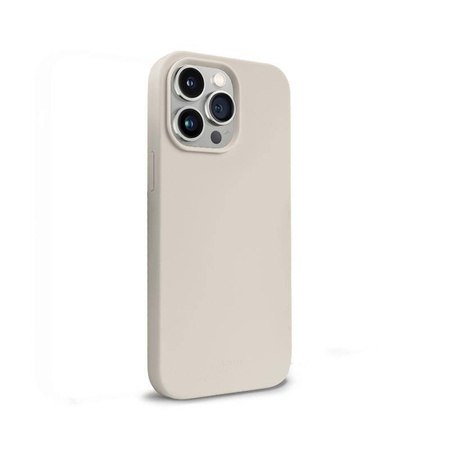 Crong Color Cover Magnetic - Silikonhülle mit MagSafe für iPhone 14 Pro (steinbeige)