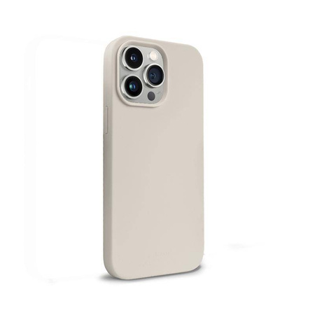 Crong Color Cover Magnetic - Θήκη σιλικόνης με MagSafe για iPhone 14 Pro Max (μπεζ)