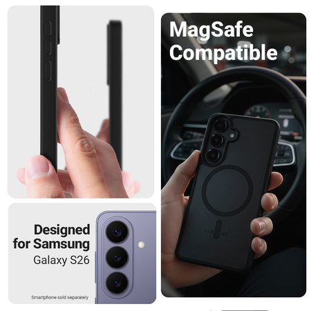Crong Hybrid Matte Magnetic - MagSafe Case for Samsung Galaxy S26 (lavender)