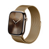 Crong Milano Steel - Milánský náramek pro Apple Watch 44/45/46/49 mm (růžové zlato)