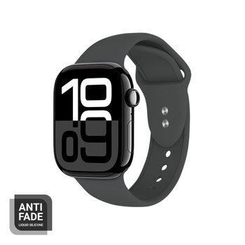 Crong Liquid - Sportovní řemínek k Apple Watch 44/45/46/49 mm (Grafitová)