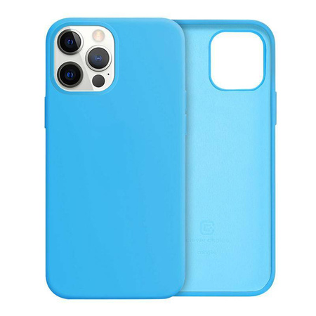 Crong Color Cover - Silikonowe etui do iPhone 12 / iPhone 12 Pro (niebieski) LIMITED EDITION
