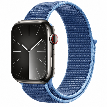 Crong Nylon - Cinturino Sportivo per Apple Watch 38/40/41/42 mm (Blu Oceano)