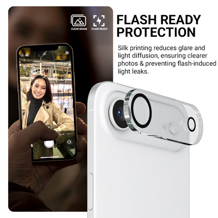 Szkło Crong Lens Shield na Aparat do iPhone 17 Hartowane na Obiektyw