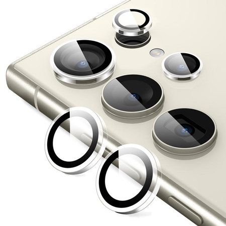 Szkło Crong Lens Ring na Aparat do Galaxy S24 Ultra Hartowane na Obiektyw