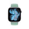 Pasek Crong Liquid do Apple Watch 42/41/40/38 mm Szałwiowy Silikonowy