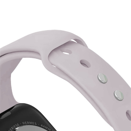 Crong Liquid - Řemínek pro Apple Watch 38/40/41 mm (levandulově šedý)