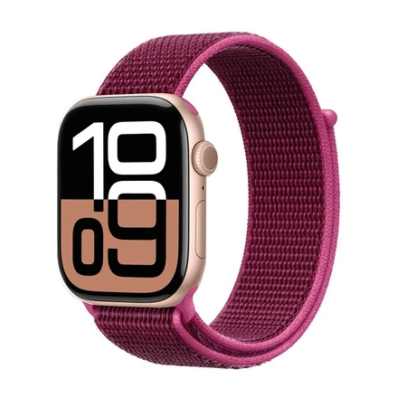 Pasek Crong Nylon do Apple Watch 42/41/40/38 mm Magenta Fusion Nylonowy Malinowy
