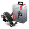 Uchwyt Samochodowy do Telefonu na Kratkę Nawiewu Crong Gravity Auto-Lock Car Holder Czarny