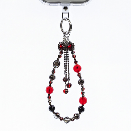 Crong Phone Charm Red Bow – каишка за китка за телефон с декоративна панделка