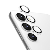 Crong Lens Ring - Edzett üveg Samsung Galaxy S24 kameralencséhez (Átlátszó)