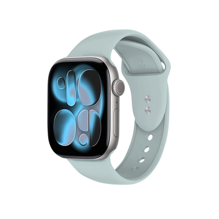 Pasek Crong Liquid do Apple Watch 42/41/40/38 mm Miętowy Silikonowy