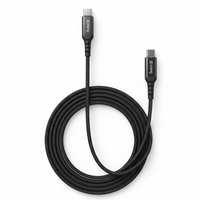 Kabel USB C Crong Armor Link Szybkie Ładowanie 100W 120cm 5A Przewód Czarny