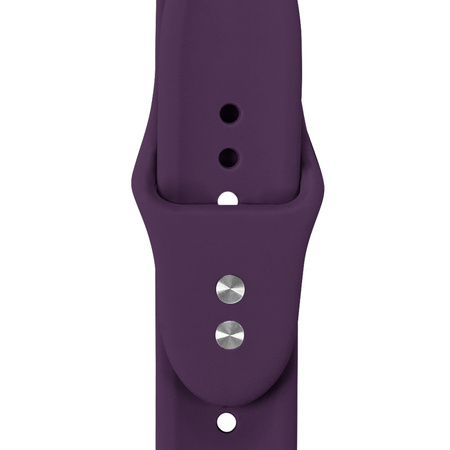 Crong Liquid - řemínek pro Apple Watch 44/45/46/49 mm (švestkový)
