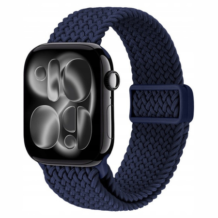 Crong Wave Band - Cinturino intrecciato per Apple Watch 38/40/41/42 mm (blu navy)