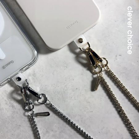 Crong Phone Crossbody - Šňůrka na zavěšení telefonu (Gold Link)