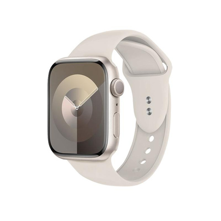 Crong Liquid - Pasek do Apple Watch 38/40/41/42 mm (kamienny beż)
